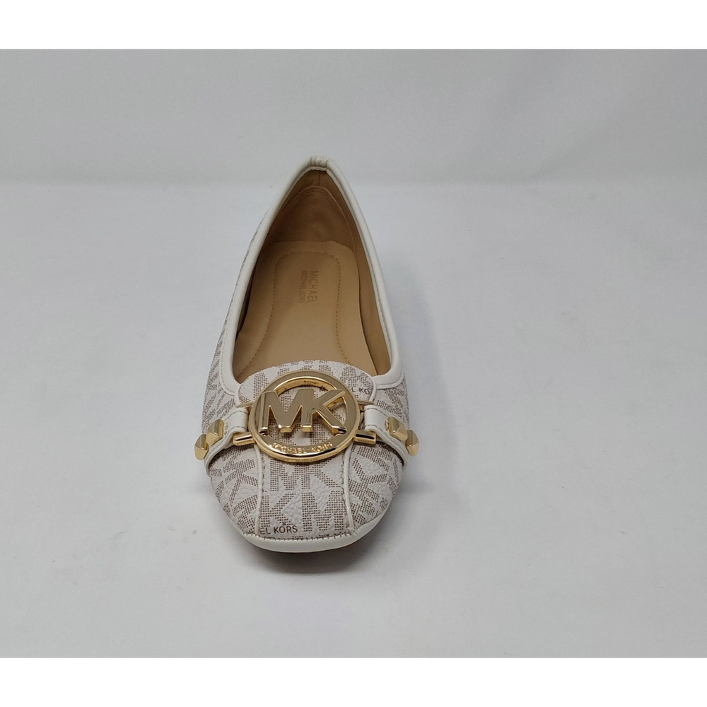 Michael Kors Fulton Moc Vanilla MK Logo Flats Womens Size 6M - Picture 6 of 16